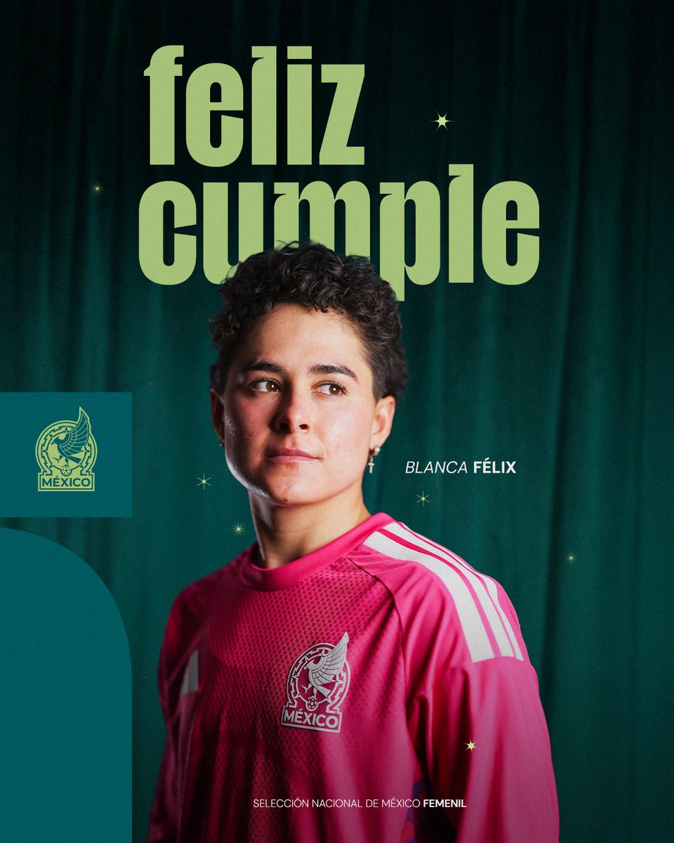 Incondicionales, hoy el arco está de fiesta 🇲🇽🎂

¡Feliz cumpleaños, <a href="/blancafelixc/">Blanca Felix</a>!🧤
Que nunca falten las grandes atajadas. ✨

#UnEquipoUnSueño