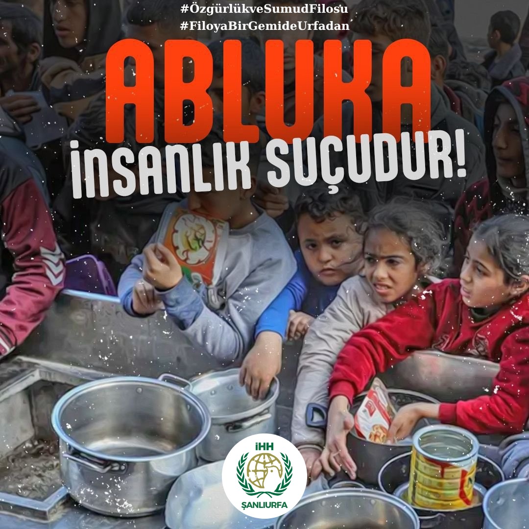 OFarukAslanTR's tweet photo. Çocuklar ölürken susma!

#ÖzgürlükveSumudFilosu
#FiloyaBirGemideUrfadan https://t.co/8jkqFR7Dnf