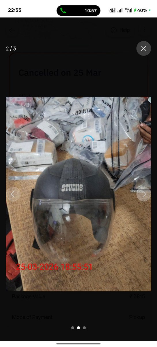 Guru70076's tweet photo. @Flipkart @flipkartsupport @delhivery 
महोदय मैंने एक हेलमेट आर्डर किया था स्टील बर्ड का जिसकी कीमत 4118 थी उसका साइज छोटा और प्रोडक्ट डैमेज था इस लिए मैंने उसे रिफंड के लिए रिटर्न किया परन्तु कम्पनी द्वारा ये फर्जी हेलमेट जो कि मैंने फ़ाइल में अटैच किया है डाल कर मेरा रिटर्न https://t.co/nWDQITEv02