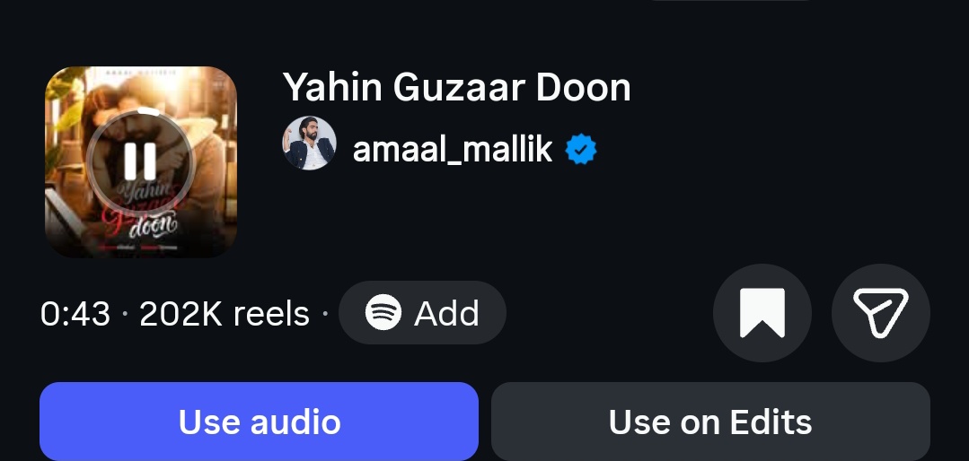 202k reels done 🤟
#YahinGuzaarDoon is winning hearts 🥰

#AmaalMallik  #ShreyaGhoshal