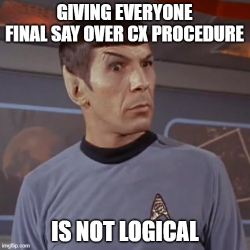 ServeBCLLC's tweet photo. If everyone owns final say in CX procedure, no one does. https://t.co/jKmJ35oyWX
