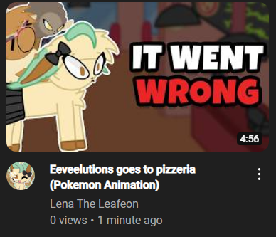 lenatheleafeon's tweet photo. Finally finished newest animation!!

I sadly can't share the link so if you want to watch it, search my name on YouTube and find latest video :>

#pokemon #animation #eeveelution https://t.co/2M9ZYMxMba
