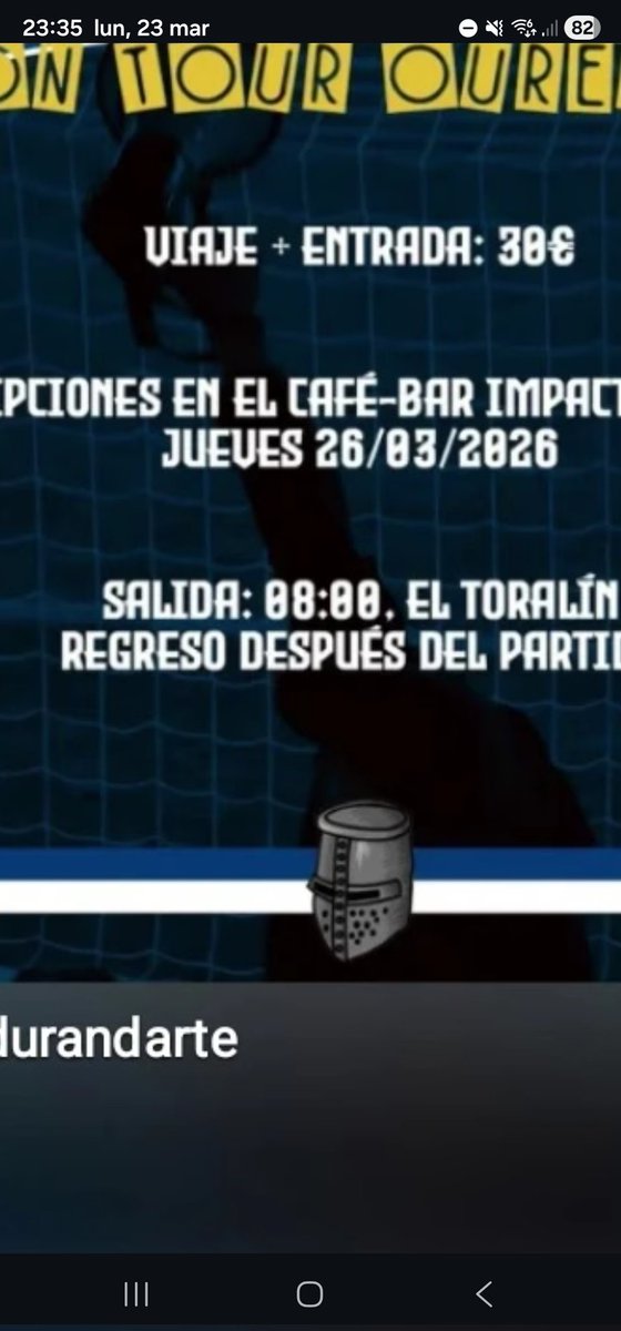 Mañana es el último dia para apuntarte al viaje de <a href="/FrenteNorte1986/">Frente Norte</a> y <a href="/1922Durandarte/">Grada Durandarte 1922</a> , para ver a la <a href="/SDP_1922/">SD Ponferradina SAD</a> en Ourense.
#somosbercianos