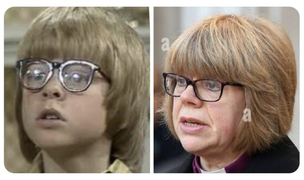 SunderlandLolly's tweet photo. It's so nice to see Tristram, the child from 70s sitcom George & Mildred, has become the first female Archbishop of Canterbury ever!!
Well done Tristram! 👏
#SarahMullally
#FirstWomanArchbishop
#ArchbishopOfCanterbury
#HistoricFirst
#GMB #BBCNEWS
https://t.co/oBlVjICKRq https://t.co/GeAUNJt8uA