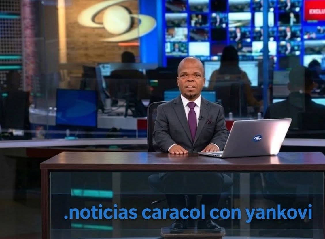 miljok's tweet photo. @NoticiasCaracol  nuevo presentador de Noticias Caracol. Yankovi. Je je ke https://t.co/b3nFEMfZIC