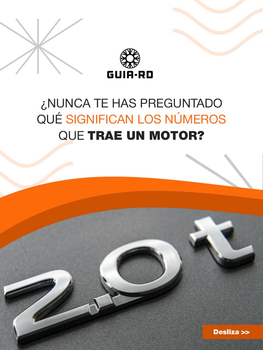 guiard_do's tweet photo. Mientras más alto el número, mayor capacidad del motor para generar potencia 🏎️.

Mientras más bajo, generalmente mayor eficiencia en consumo.

‼️Pero ojo: hoy un motor pequeño con turbo puede rendir como uno más grande.

Entender esto cambia la forma en que eliges tu próximo vehículo.

#GUIA_RD
#IndustriaAutomotriz
#GUIARepúblicaDominicana