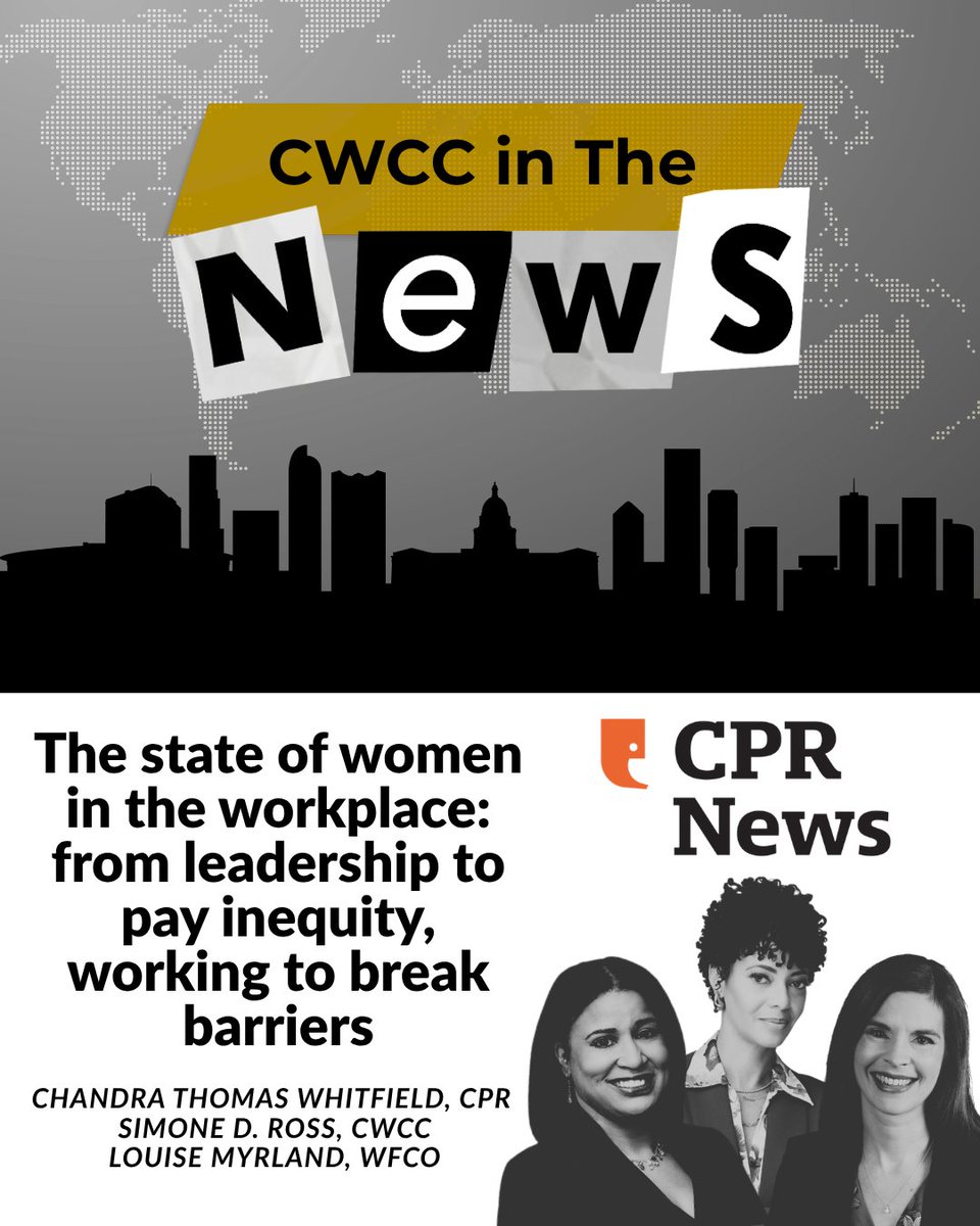 cowomenschamber's tweet photo. CWCC CEO, Simone D. Ross and The Women's Foundation of Colorado discuss the state of women in the workforce in Colorado.

🎧Listen to the story: https://t.co/SUIzddD36m https://t.co/09SoSNzh1e