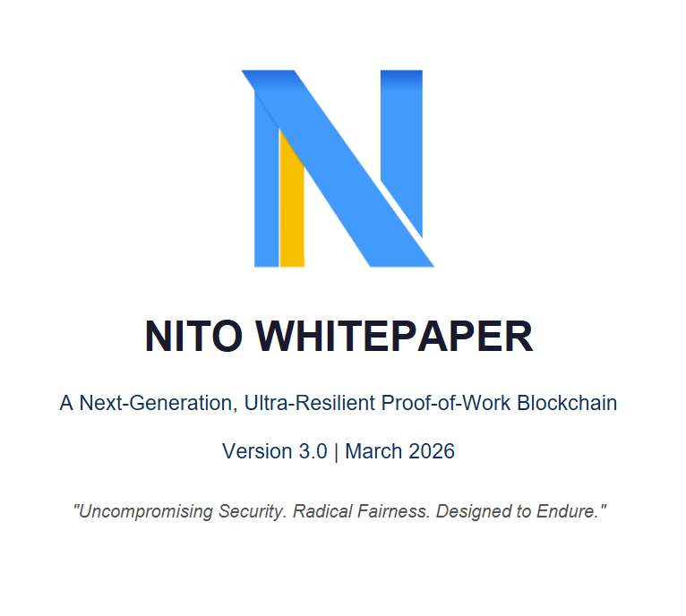 Nito_Network's tweet photo. Updated whitepaper to reflect NITO v3 and some other corrections.
https://t.co/RQnGUPb3dV 

#NitoCoin #NITO $Nito $nito https://t.co/g7AhVvz4cP