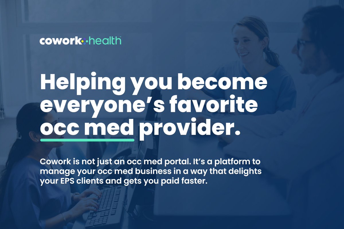 CoworkHealth's tweet photo. The common complaints employers have about occ med providers... 

⁇Authorization forms are confusing
🐢Slow and hard-to-find results
﹩No way to pay invoices online

Cowork can’t do the work for you, but it gives you everything you need to make it better. https://t.co/R7ULiXdG2r