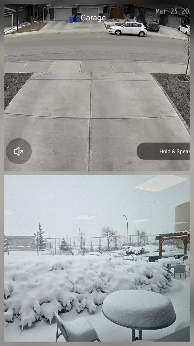 mattmcqueen's tweet image. Calgary weather never fails to surprise me. Top view is my house in Seton. Bottom view is my work in Whitehorn. 😆 #yyc