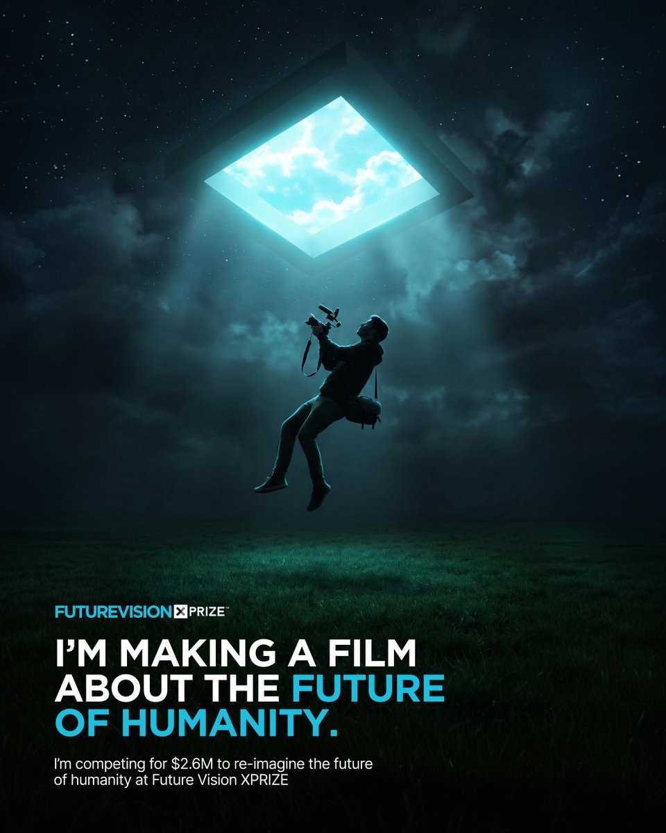 AIAgentMan's tweet photo. I entered the Future Vision XPRIZE to bring an optimistic movie about what life looks like in the future. Hollywood has had 60 years since Star Trek to get its act together, and someone should probably file a correction on the premise that the future could be more than Brave New World, 1984, and and Terminator.

Pick one that you would like to see and put it in the comments blow:

1. Industrial Urban Futuristic Anime Thriller 
2. Cinematic Epic Space Adventure
3. Mind Bending Time Travel
4. 3D Cyberpunk Noir
5. FX Heavy Sci-fi Mystery

@PeterDiamandis @xprize