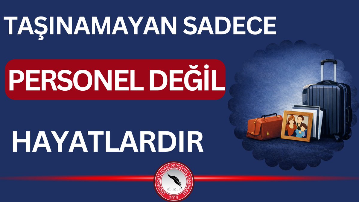 Üniversite idari personeli, yıllardır tayin sorununun çözümü için puana dayalı tayin sisteminin kurulmasını bekliyor. 
8. Dönem toplu sözleşmede alınan karar uygulansın, yılların sorunu çözüm bulsun. 
<a href="/csgbakanligi/">T.C. Çalışma ve Sosyal Güvenlik Bakanlığı</a> <a href="/YuksekogretimK/">Yükseköğretim Kurulu (YÖK)</a> <a href="/tcbestepe/">T.C. Cumhurbaşkanlığı</a>
#RTEadaletUnvMemTayin
