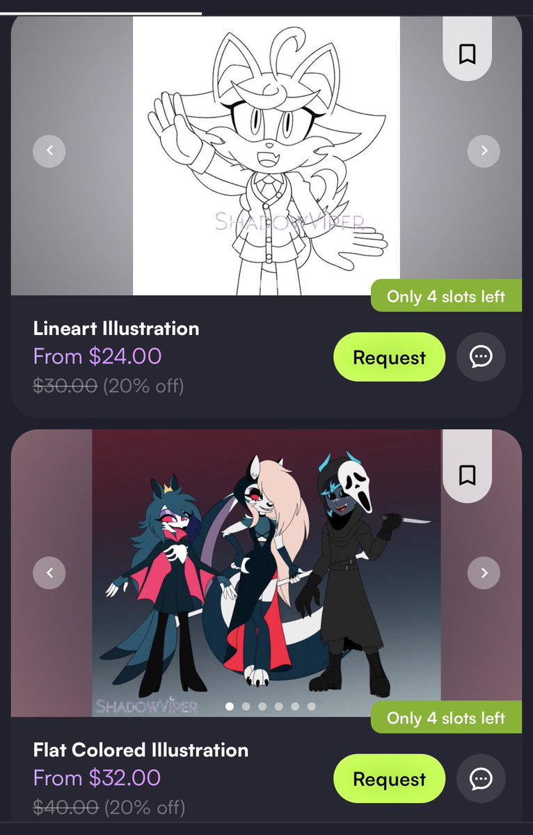 Viper 🌙 Comms Open! tweet media