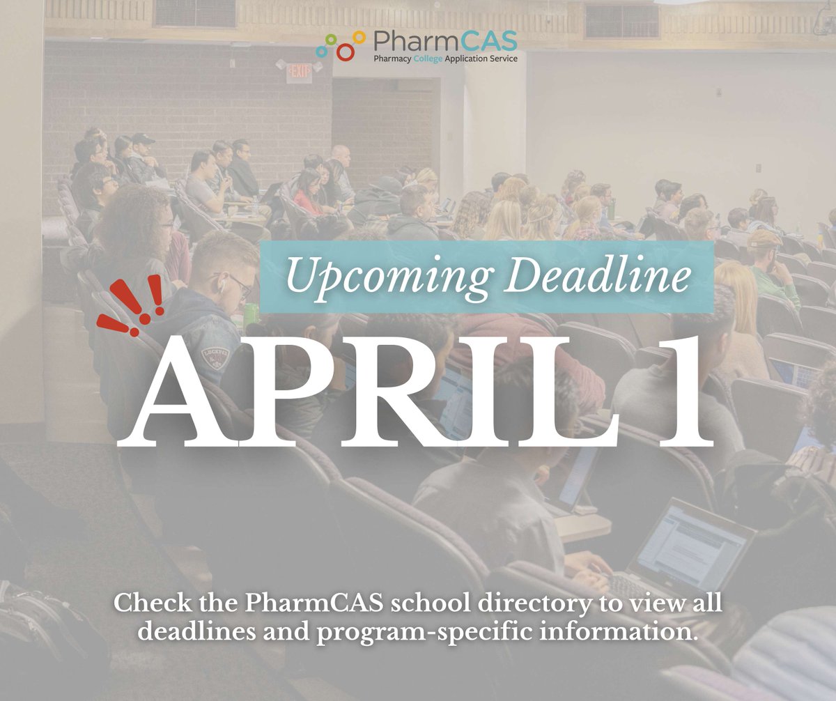 PharmCAS tweet media