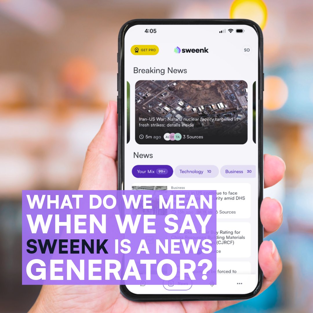 Sweenk2205101's tweet photo. How does Sweenk work? 🤖📰
It connects you to news through AI 🌐✨
Ask, explore, or turn stories into podcasts — your way 🎧🗣️
Take control of your news 🔥
Try it now 👇
 https://t.co/FsRT2StvSy 🔗

#AI #NewsTech #Startup https://t.co/AFspa2n6zm