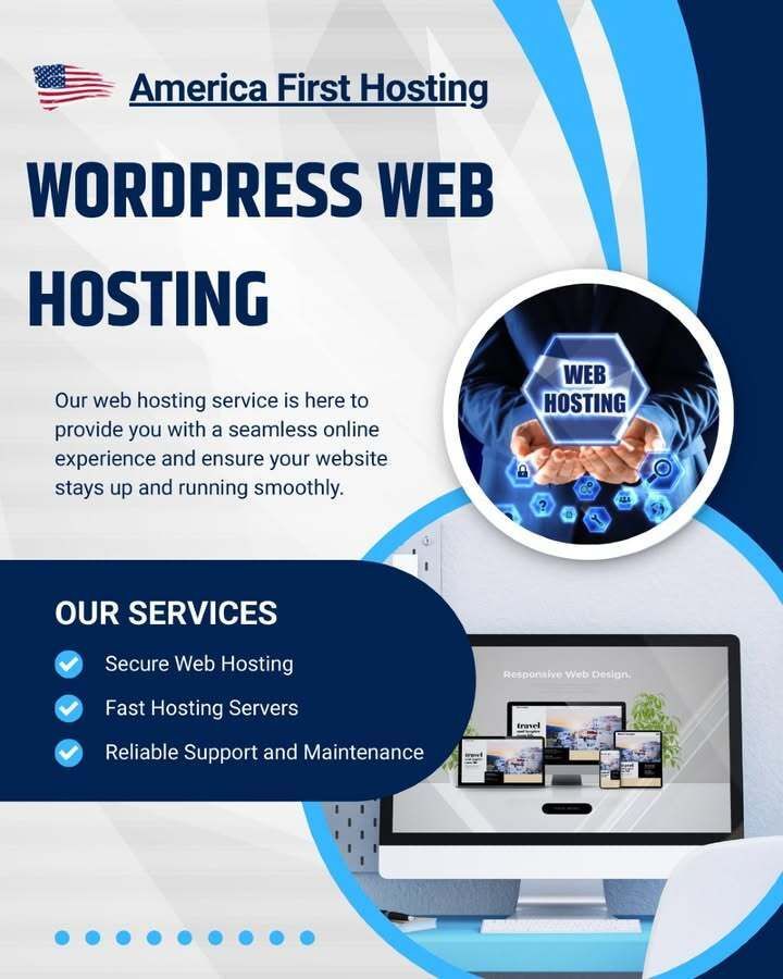 af_hosting's tweet photo. WordPress powers over 40% of the web! Our optimized WordPress hosting ensures your site runs smoothly and securely—no tech headaches. 🌐

#WordPress #WebHosting #AmericaFirstHosting #websitesecurity #hostingtips https://t.co/PpzlPfOzpO