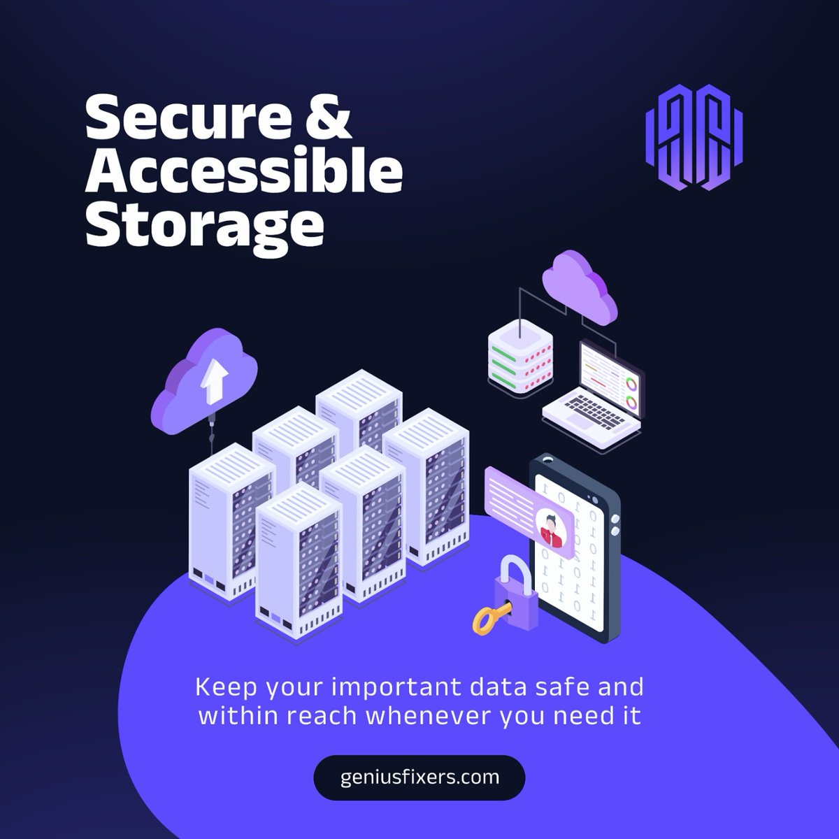 Geniusfixers's tweet photo. Your data deserves more than just storage; it deserves protection with #GeniusFixers. Your files stay secure, accessible, and always within reach when you need them.

Reliable storage. Maximum security. Total peace of mind.

.

.

.

#CloudStorage #DataSecurity #ITSolutions https://t.co/fY9IinQ3pO