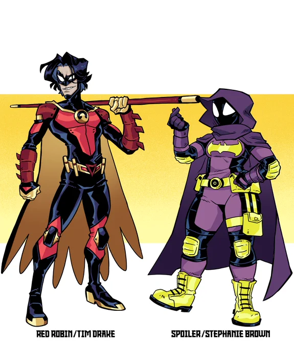Played with the body types and silhouettes of the characters