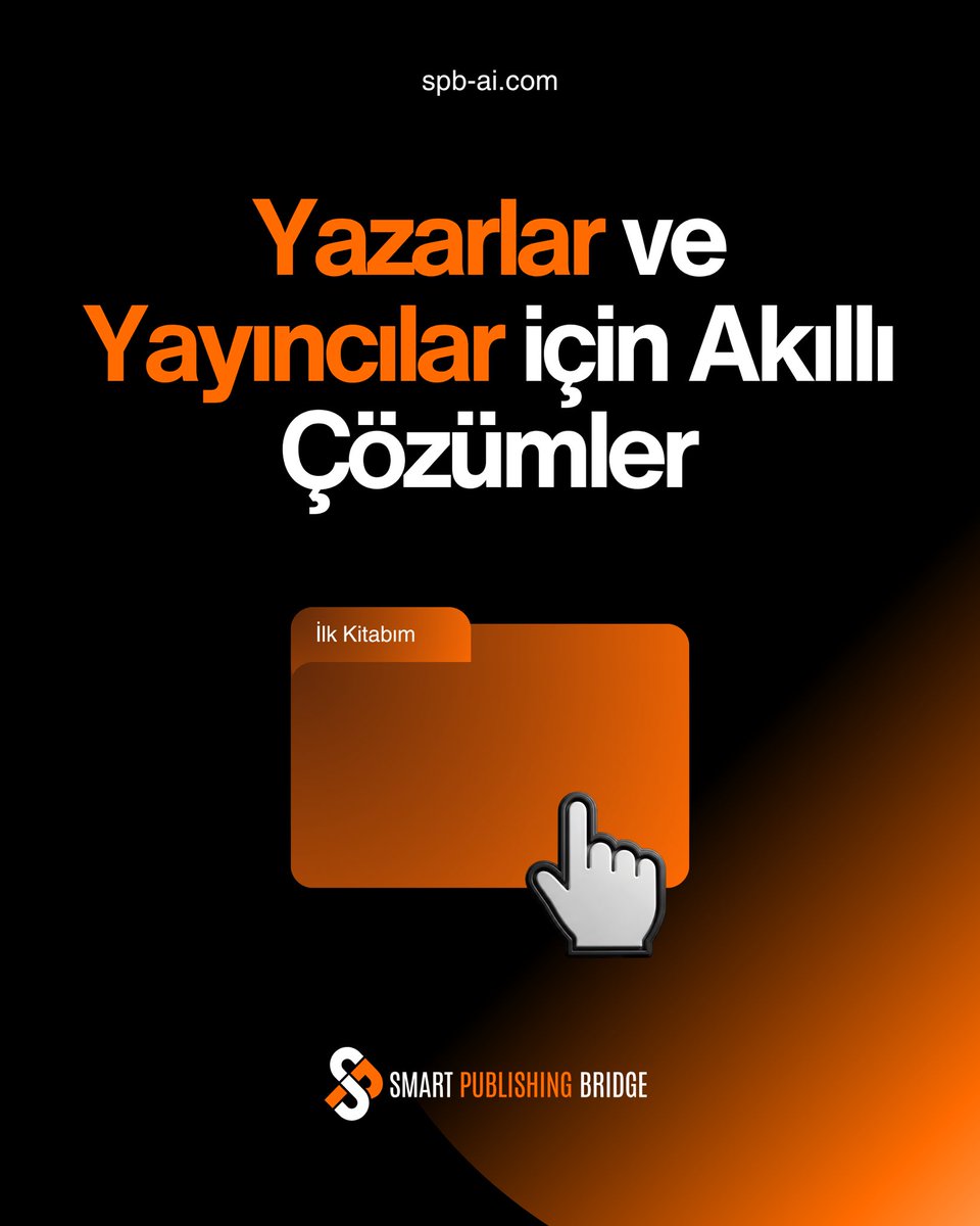 spb_ai_com's tweet photo. #SPB 🔗 nedir?

📌 Yazarlar ve yayıncılar için akıllı çözümler tek noktada.
📌 Akıllı, hızlı ve doğrudan.

📍 Yayıncılığın yeni köprüsü.

…ve daha fazlası ⚙️

“Smart Publishing Bridge”

Başlıyoruz 🚀 https://t.co/5cDAIVGhni