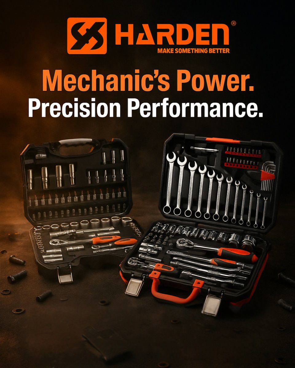 Ruwag's tweet photo. The Harden Socket Sets offer versatile solutions for mechanical work, maintenance &amp; repairs across Southern Africa.

Trusted by DIYers, professionals &amp; contractors.

Harden – Make Something Better.

#Ruwag #RedefiningExpectations #Harden #MakeSomethingBetter #SocketSets https://t.co/o2UdFZFhZm