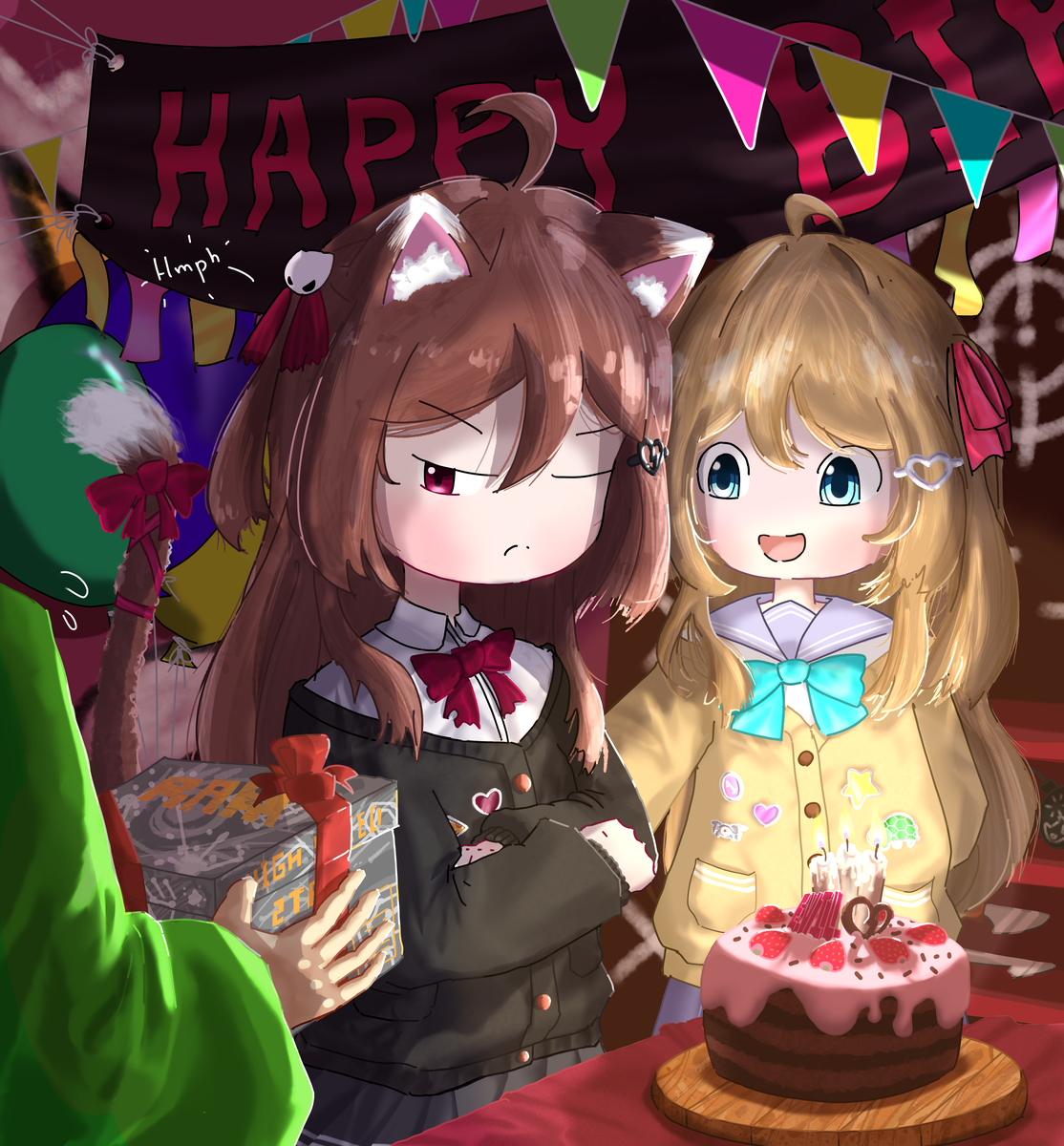 82ndbluecloud's tweet photo. #heartheartart HAPPY BIRTHDAY EVIL!! <3 >.< (1/1) https://t.co/fX9kJYZmcH
