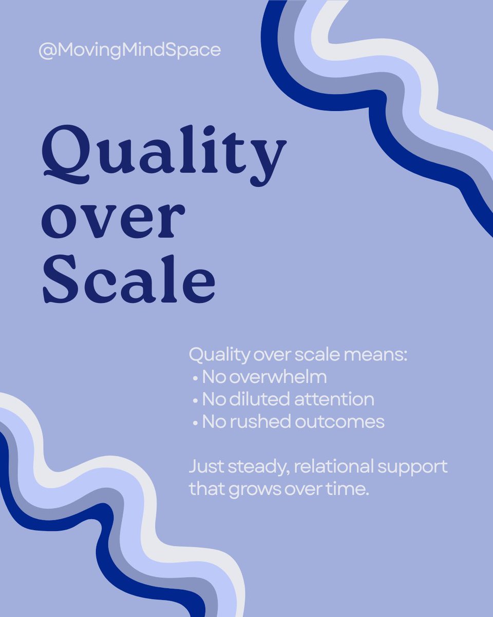 MovingMindSpace's tweet image. We are not building something fast. We are building something safe.
 
Ten children. Supported properly.
Parents supported alongside them.

Just steady, relational support that grows over time.
Limited first cohort now open.
 
movingmindspace.com/pages/contact
 
#SENSupport #SENMentoring