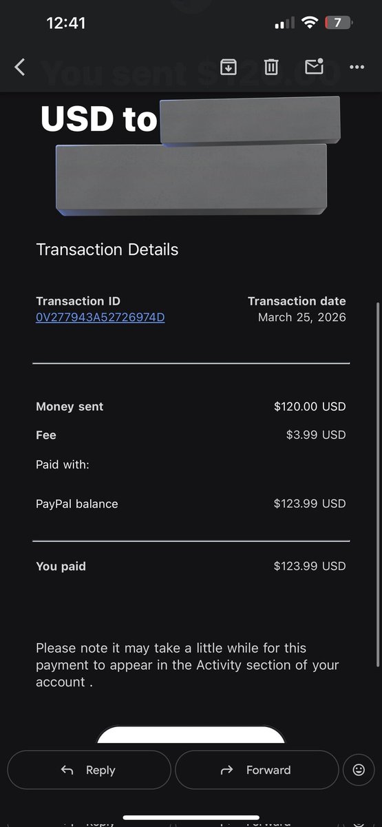 iLega_'s tweet photo. Gente no caigan en estafas, intentaron verme la cara jaja
@bhavyabanda4 es un estafador.
Paypal no funciona así, técnicamente si sigues los pasos terminas transfiriendo $100 al estafador.
#paypalscam #artscam #artistonx #illustration #comissionopen #comission #digitalartist https://t.co/ujstbAqgOB