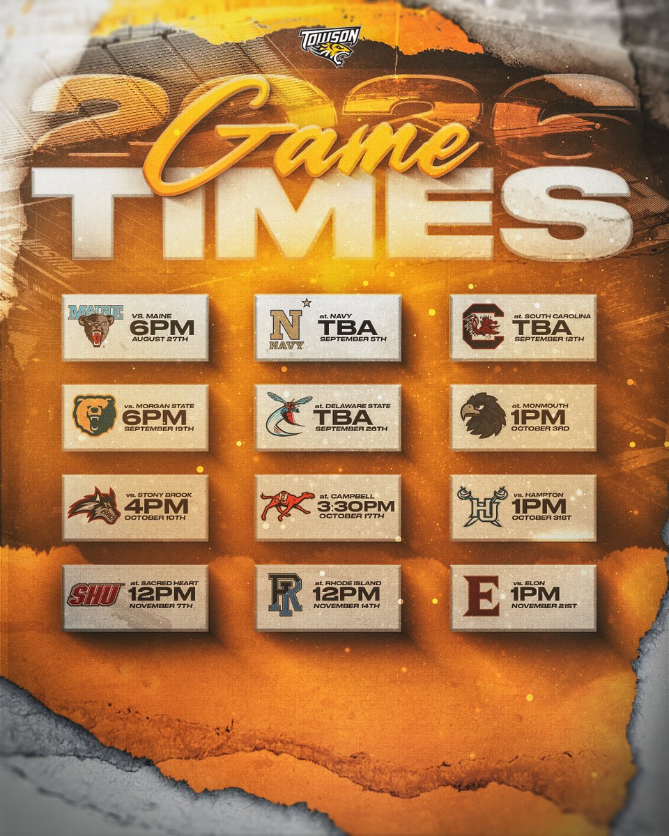 Towson Football tweet media