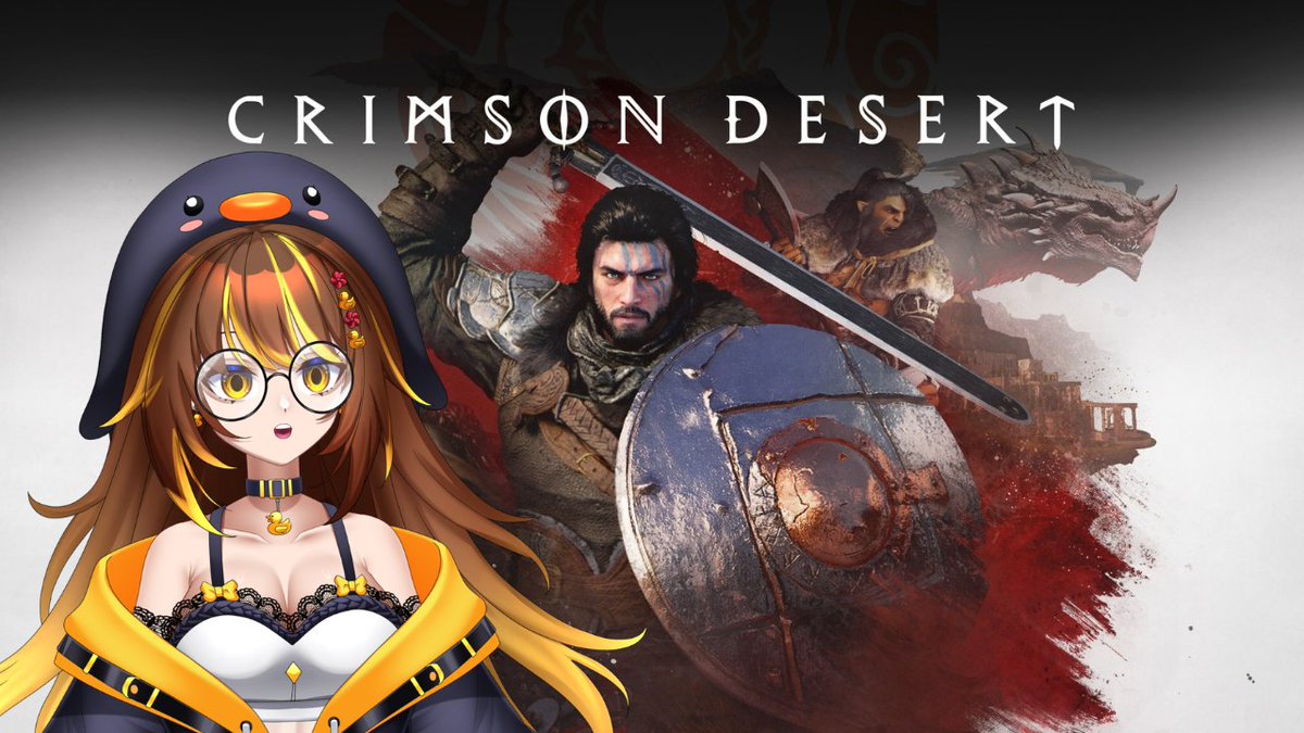 ImDuck1ngMad's tweet photo. I'm going to be Playing CRIMSON DESERT In today's stream!! 

Come say hello! 8pm GMT/ 3pm CST/ 4pm EST

Ducky and the isekai life! https://t.co/YmqNdkF0ak