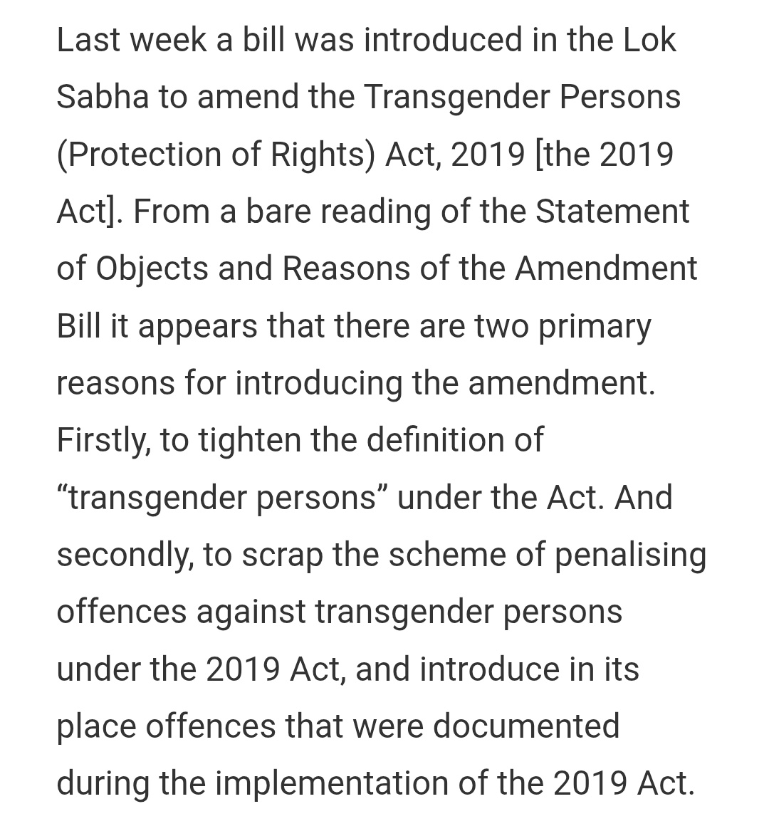 foamborne's tweet photo. I know lately I've only been retweeting stuff, but I wanna take a sec to talk about the awful trans law that just got passed in India. To think that, to this day and age, someone can still propose a law that forbids the existence of a whole collective and even more, lessens or + https://t.co/Fpc1dPJQps