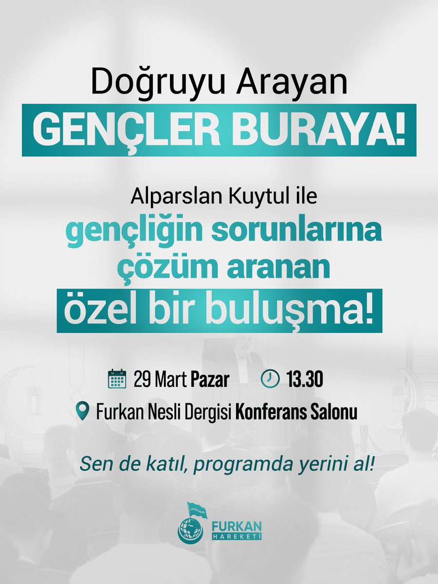 "Boş kafalılardan olmayın! Kafanızda ve kalbinizde Allah'tan başkasına yer olmasın! Bir davanız olsun!"

AlparslanHocayla Söyleşi
#FurkanGençÜniversite
#TemizAkıl
#PDROffice