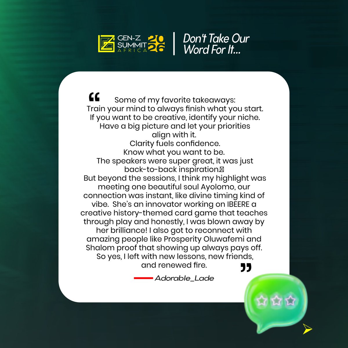 Gen Z Summit Africa #GenZSummit2025 tweet media