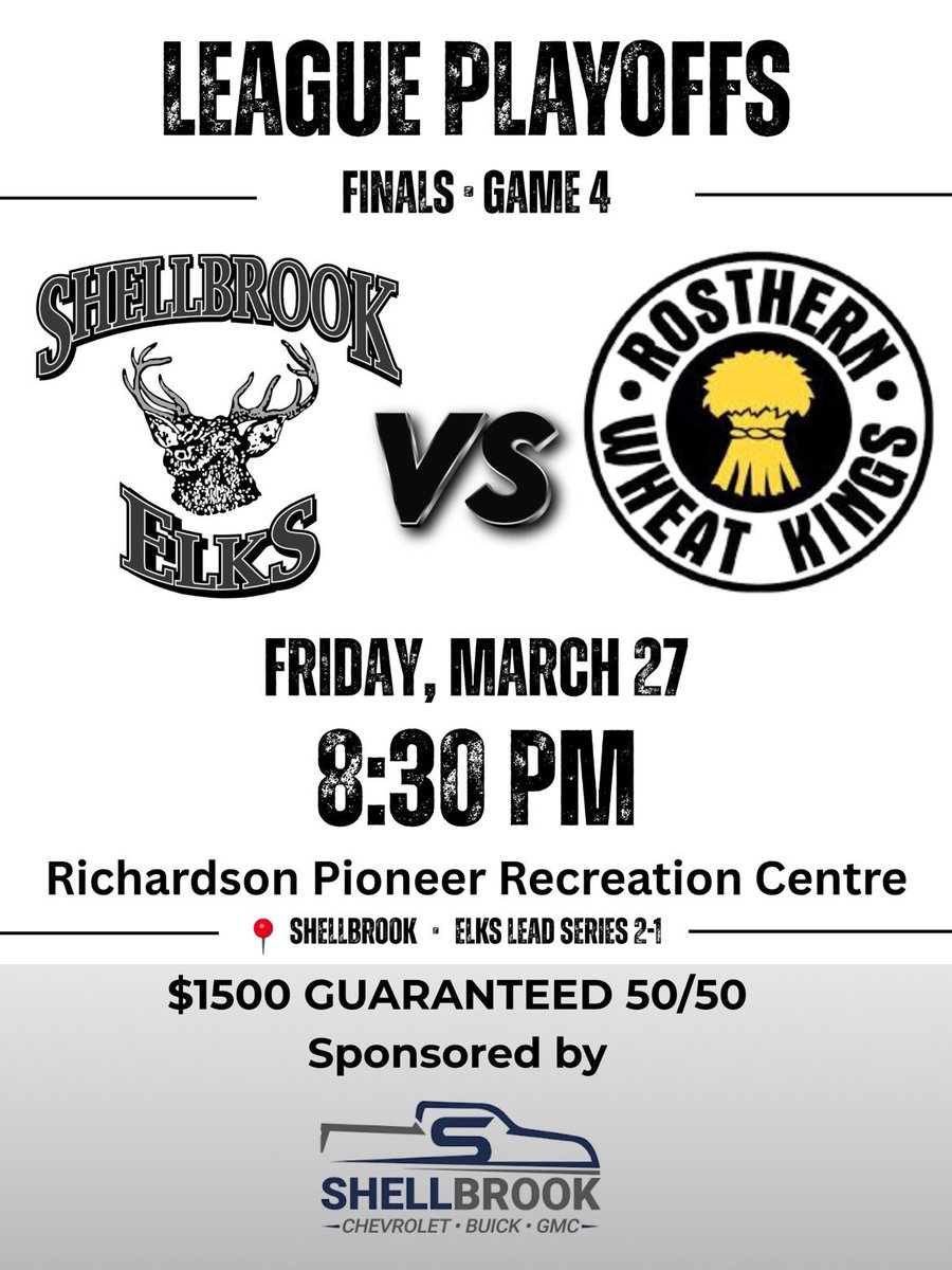 Shellbrook Elks Senior Hockey Club tweet media