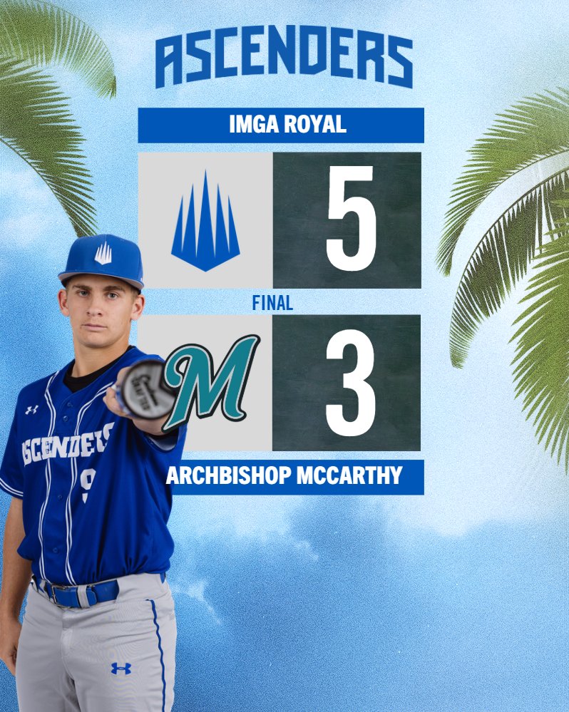 IMGABaseball's tweet photo. Tuesday 3-24

Royal defeated Archbishop McCarthy 5-3 behind Xander Perrin (@xander_perrin) who threw 6 innings and struck out 4 while Jake Madson went 2-3 with a 2B and 1 RBI. https://t.co/pwCn9hzJZ9