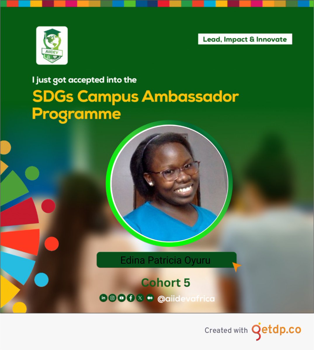 EdinaOyuru57417's tweet image. Am happy to share that I have been selected to be part of the Compus Ambassodor Programme (SGDs CAP) Cohort5, a 10  weeks leadership initiative by AIIDEV,  to empower  students through trainings  and compus projects. Am grateful.🙏
#SGDs CAP
#Compus Ambassodor #Cohort 5
#AIIDEV