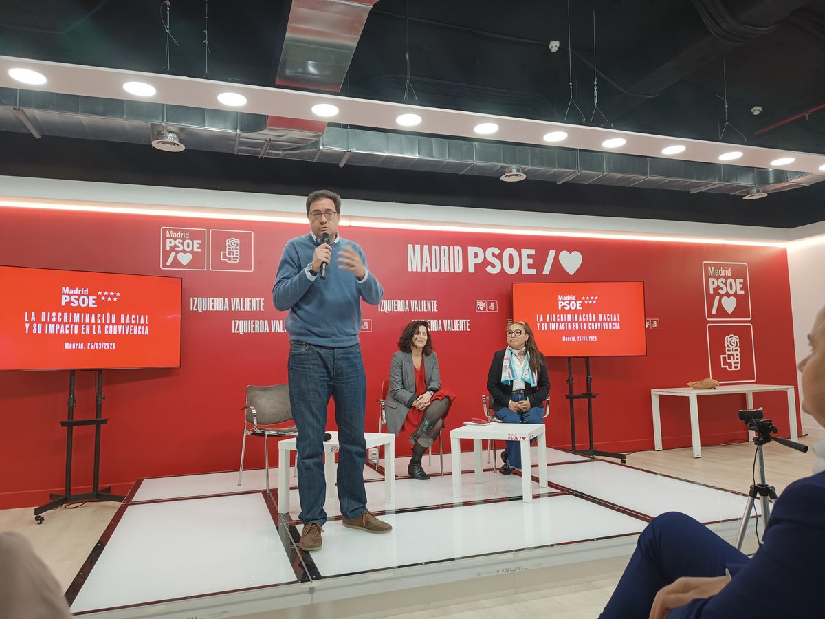 AchoLona's tweet photo. Gran jornada "La discriminación racial y su impacto en la conciencia" #PsoeMadrid https://t.co/Ibm0cxfU1R