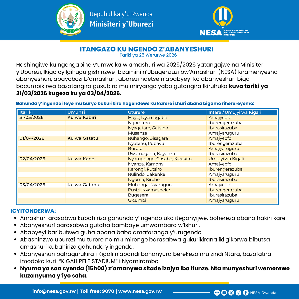 NESA Rwanda tweet media