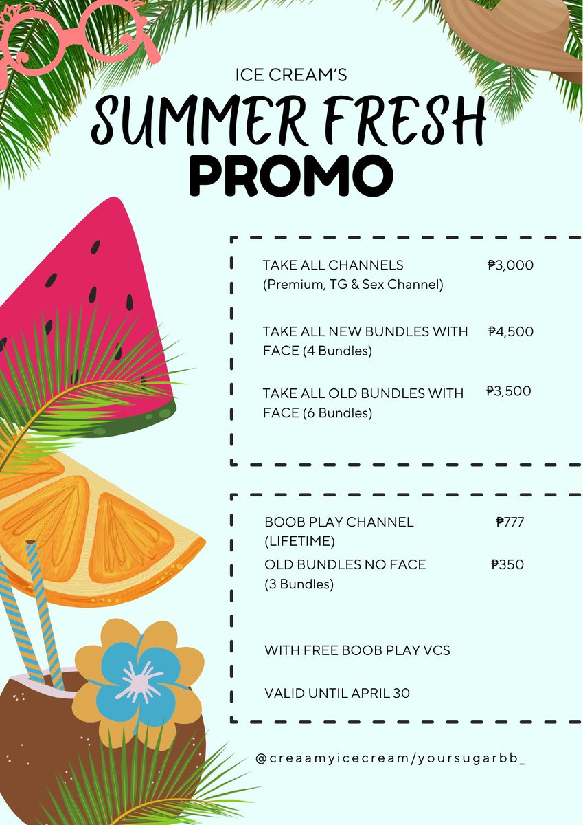 creaamyicecream's tweet photo. ✨PROMO✨

avail this promo with free boob play vcs!
dm me to avail 📩

badly needed funds 🥺🙏🏻

rt for a surprise 🫣 https://t.co/1OZj3Ok960