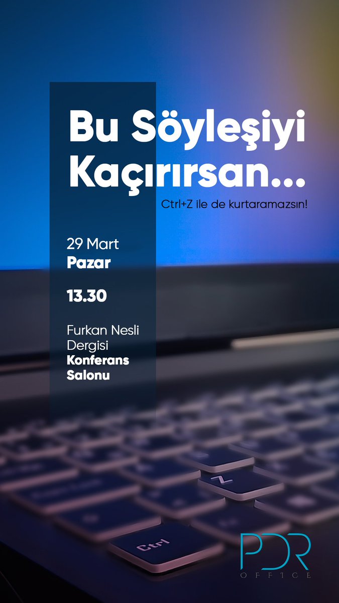 PdrOffice's tweet photo. Bu söyleşiyi kaçırırsan Ctrl+Z ile de kurtaramazsın!

AlparslanHocayla Söyleşi
#FurkanGençÜniversite
#TemizAkıl
#PDROffice https://t.co/b5oT1jmirB