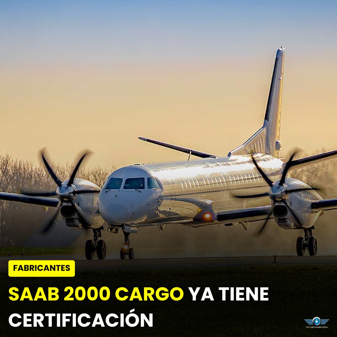 Transponder1200's tweet photo. El #Saab2000 🇸🇪 ya consiguió certificación de carga en Europa 🇪🇺 y EE. UU. 🇺🇸.
La conversión de #TAM lo convierte en un carguero regional para e-commerce y logística exprés, con mejoras de eficiencia frente al #Saab340 carguero. https://t.co/dItvt3nvtb