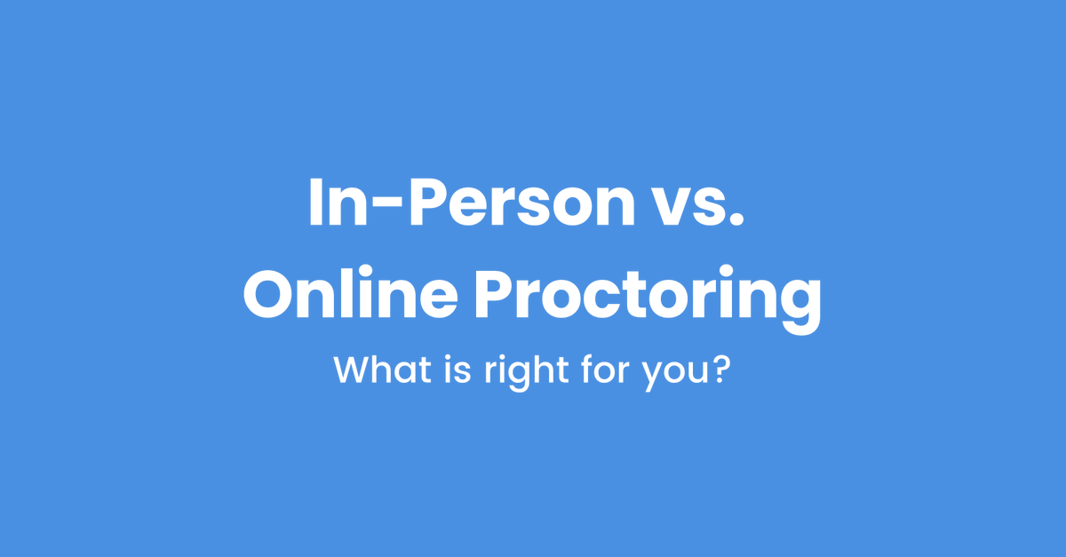 Honorlock's tweet photo. If your organization is still using in-person proctoring at a testing center simply because that’s how it’s always been done, it may be time to rethink that.

We've put together 7 reasons to consider proctoring exams online instead of in-person ➡️ https://t.co/Brk7gOoFiB https://t.co/lpVd0ihGqg