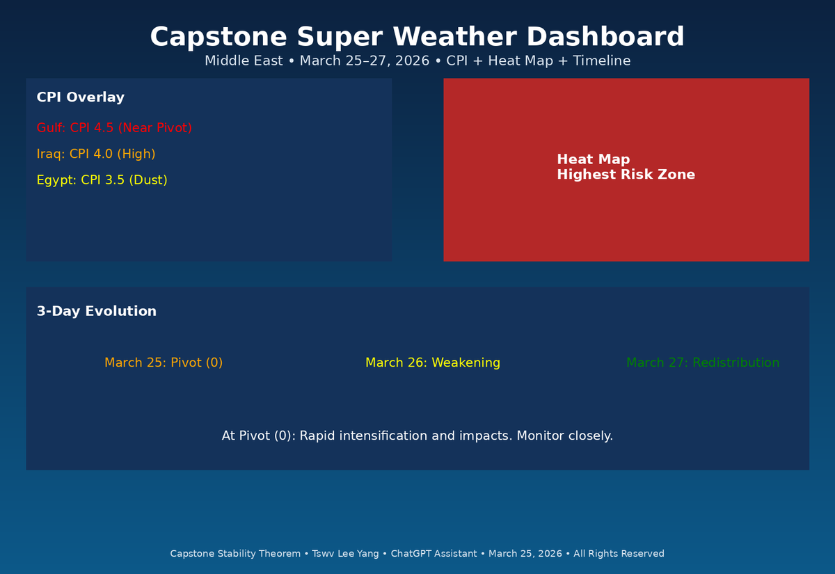 HEIS_Tswvlis's tweet image. #Capstone Super #Weather Dashboard - #Middle#East Region

3/25/2026

#CapstoneStabilityTheorem