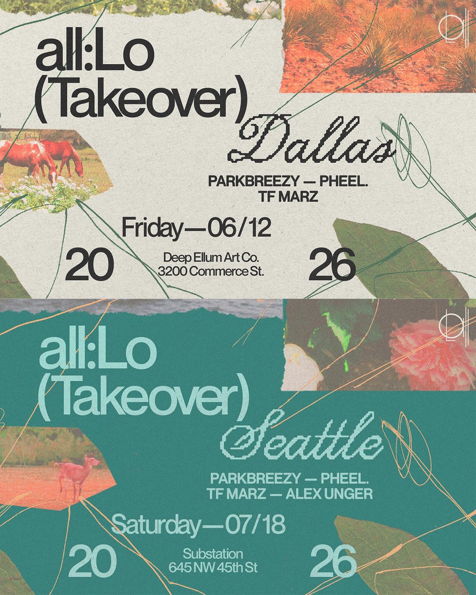 allLoCollective's tweet photo. did someone say more all:Lo takeovers? 🫡🫡

presale thur 
on sale fri 

🎟️🔗https://t.co/FQ1r4tL7VM https://t.co/5RIfV2BXjz