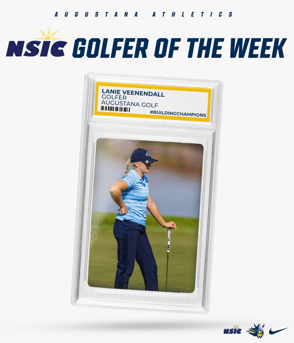 GoAugie's tweet photo. No shocker here! Lanie Veenendall of @AugieWomensGolf collects her second Golfer of the Week honors 🏌️‍♀️

🗞️ » https://t.co/aI7mROD6NN

#BuildingChampions https://t.co/7xZ7mDx7LP