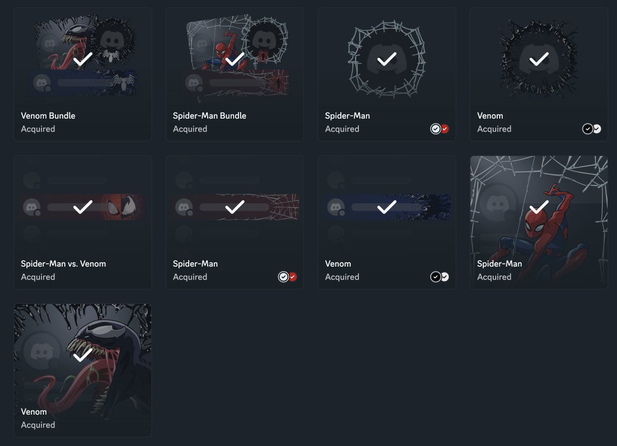 thank you for finally doing a spider-man collection in the shop <a href="/discord/">Discord</a> ❤️🕷️🕸️