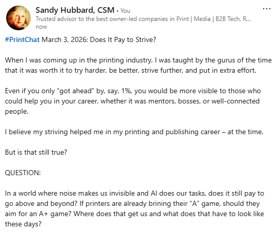 Sandy Hubbard, Growth Strategist/Marketing Advisor tweet media