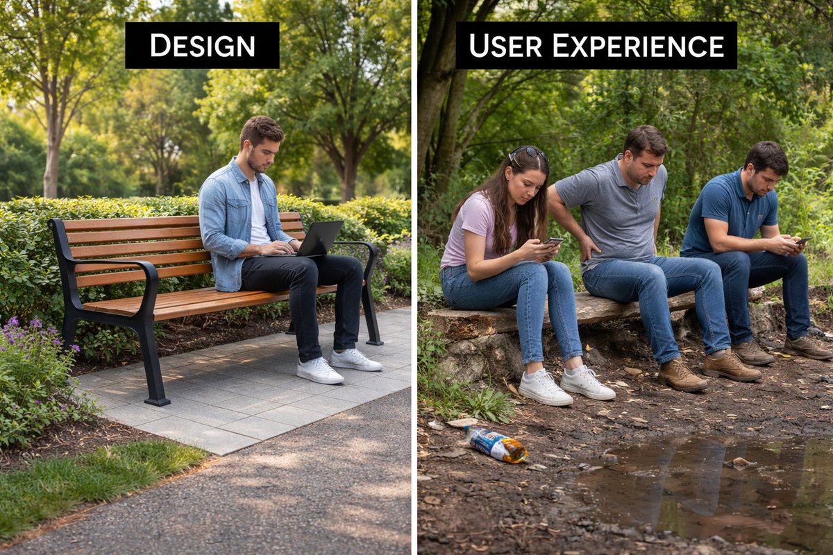 Design is not the product, experience is.
You can make a UI look clean, modern, perfect… but if users struggle to use it, it’s already broken.

UI is what you design.
UX is what they feel.

If it doesn’t work for them, it doesn’t work.

What are you really designing for?