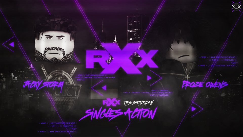 RXNextGen's tweet photo. 🟪 3/28/26 - Rising Xtreme 🟪

This SATURDAY, As Rising X returns to reclaim the developmental world! #JackyStorm will go to war when he takes on #FrozeOwens - Who will walk out victorious?! 

@jjaxckk vs. #FrozeOwens 

#XWERX2026 https://t.co/NrAyQhrIoB