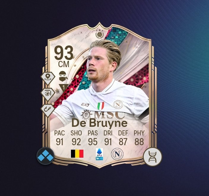 Hopeful22559's tweet photo. @FUT_Z5 KDB❤️💪 https://t.co/qxd2Pru34y