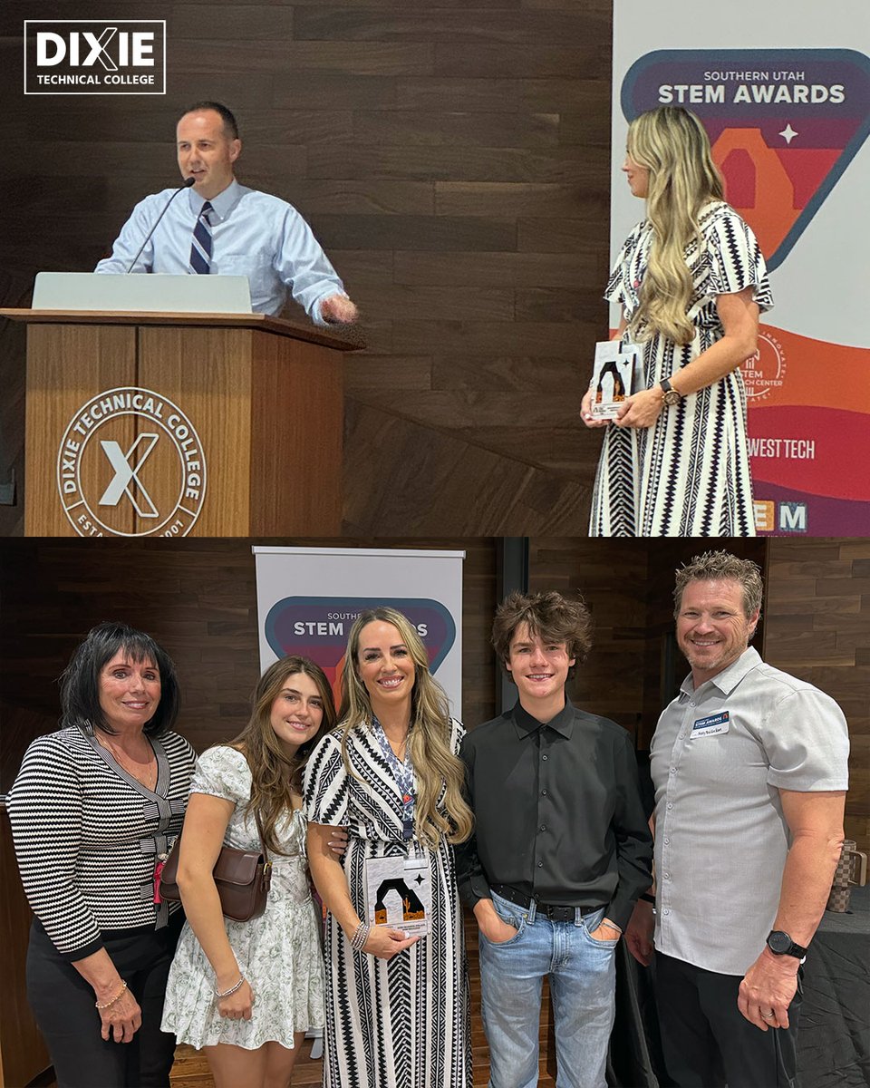 We had the honor of hosting the annual Southern Utah STEM Awards ceremony last night, where our very own Megan Mickelson was recognized with the Higher Education Outreach Award. 

Megan Mickelson, RN, is a registered nurse, educator, mother, and wife, with a shared commitment to